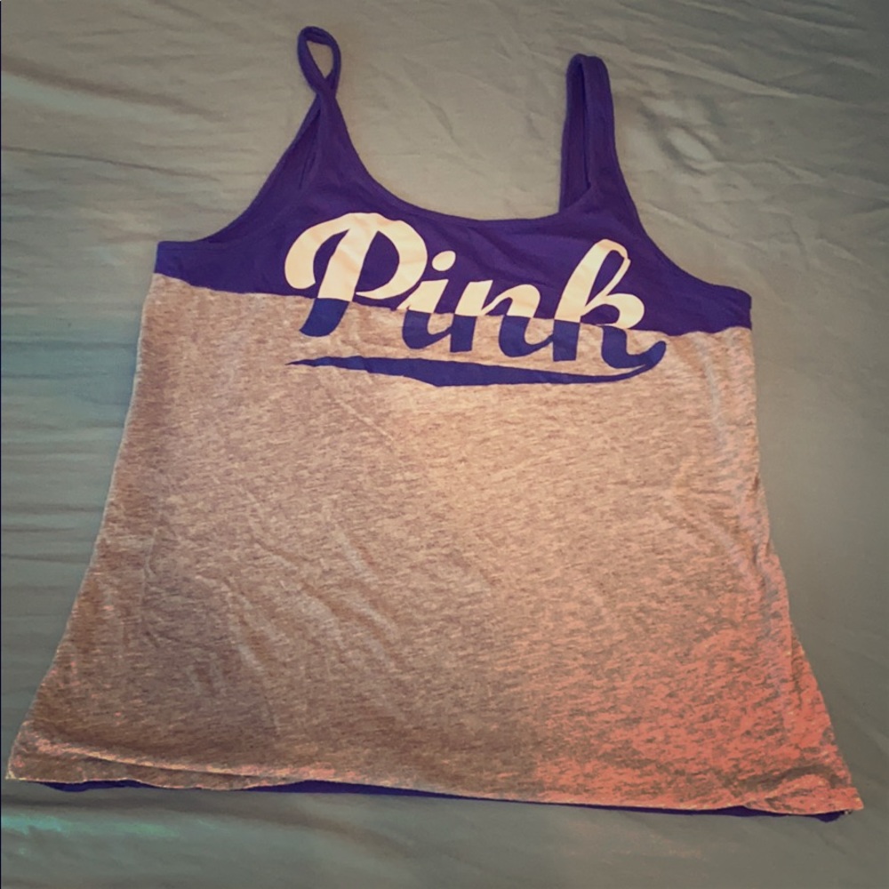 SALE🎈Purple & Grey PINK by VS Tank Top💜🤍